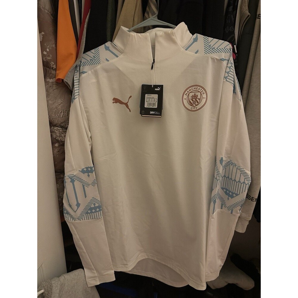 Men’s Manchester City Long Sleeve Atheltic 1/4 Top Size M Puma MLS